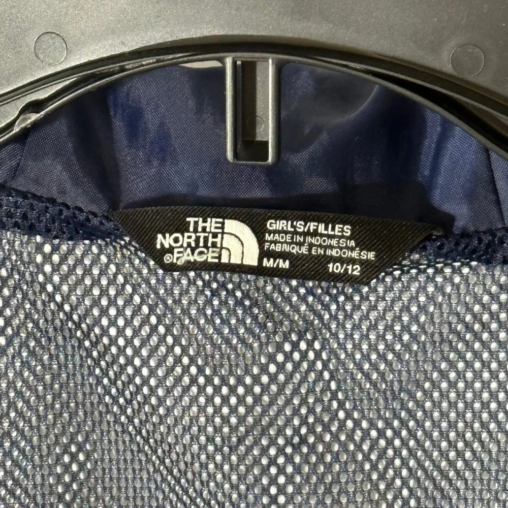The North Face Blue Nylon Rainjacket Girls M 10 12